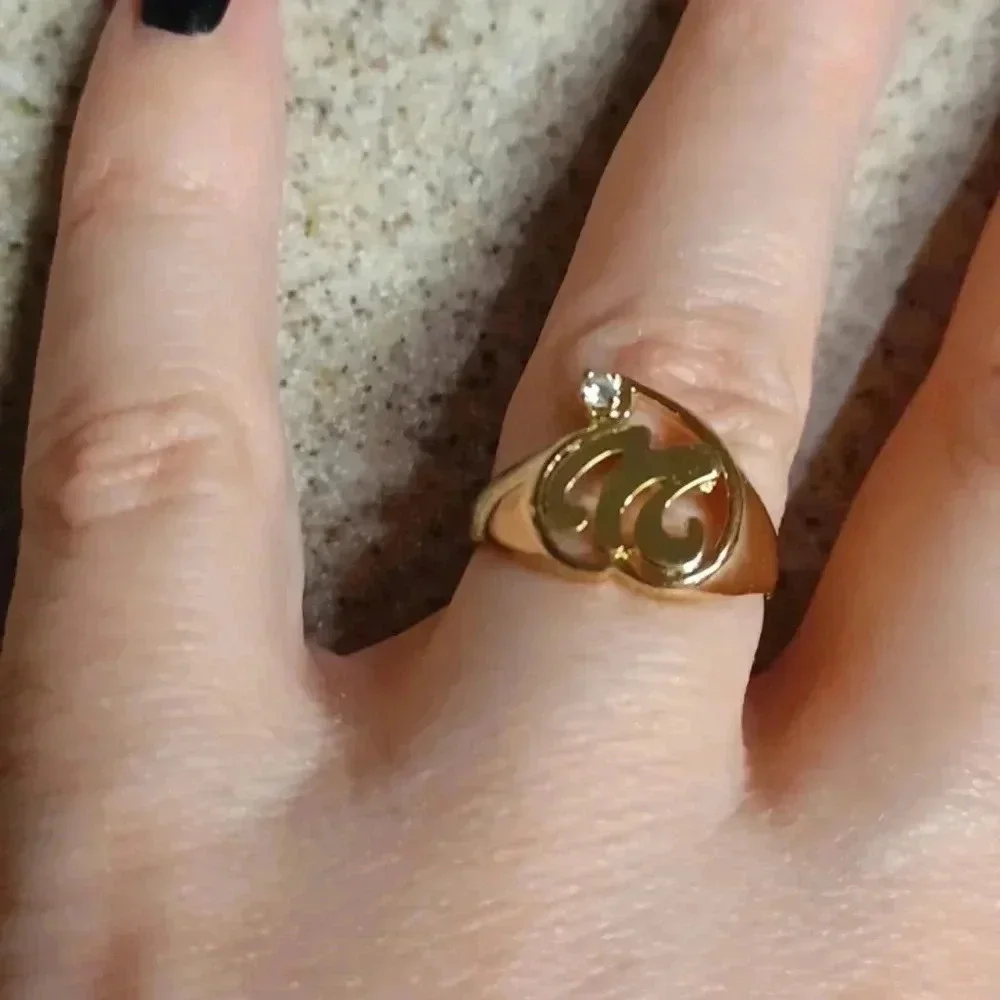 Gold-plated letter 